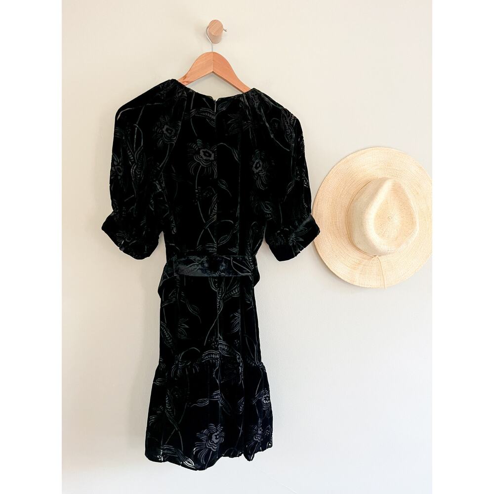 Ted Baker | NWT Tilliiy Belted Velvet Dress | Fit and Flare Mini | Black | Sz L - Picture 12 of 16